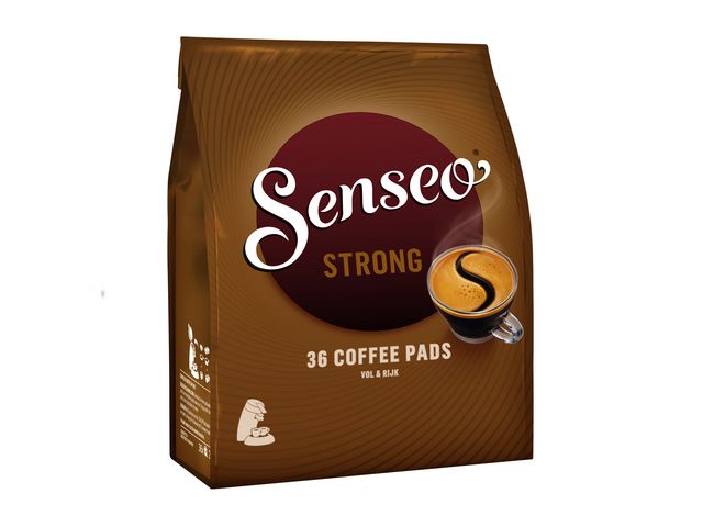 Koffie DE Senseo dark strong/pak 36pads