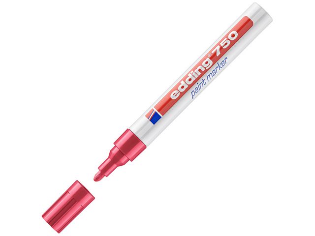 Lakmarker edding 750 2-4 mm rood/doos 10