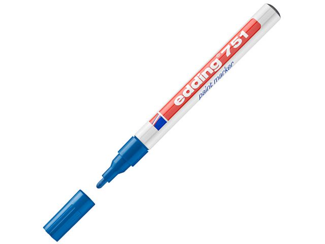 Lakmarker edding 751 1-2 mm blauw/ds 10