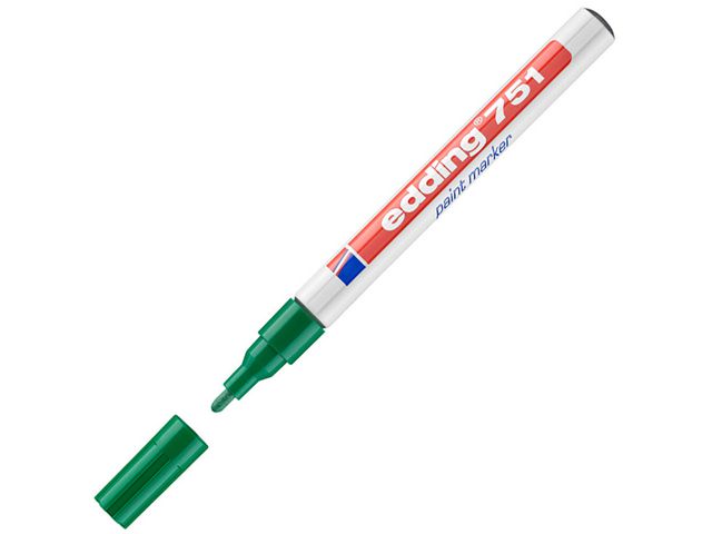 Lakmarker edding 751 1-2 mm groen/ds 10