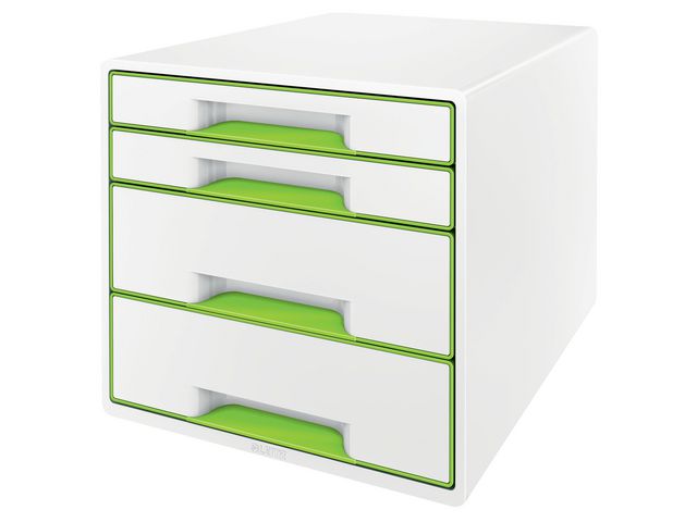 Leitz WOW desk cube 4D wit/groen