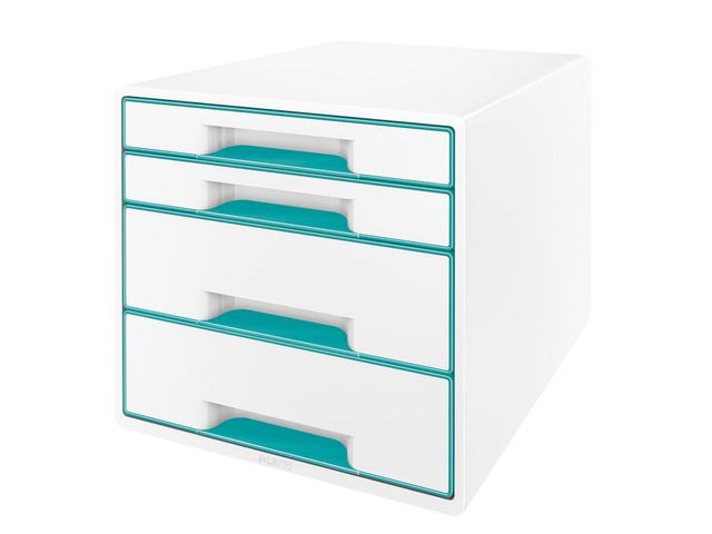 Leitz WOW desk cube 4D wit/ijs blauw