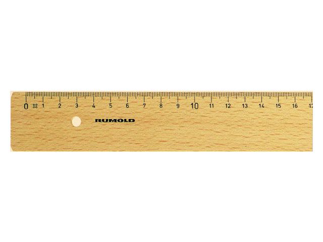 Liniaal Rumold 500mm hout/pk 5