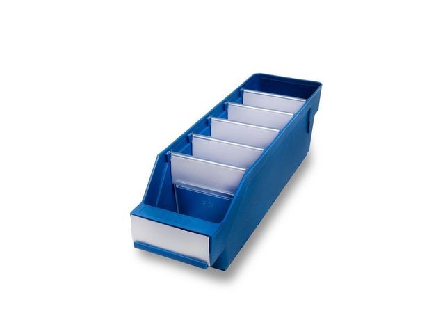 Magazijnbak stemo 300x90x95mm blauw