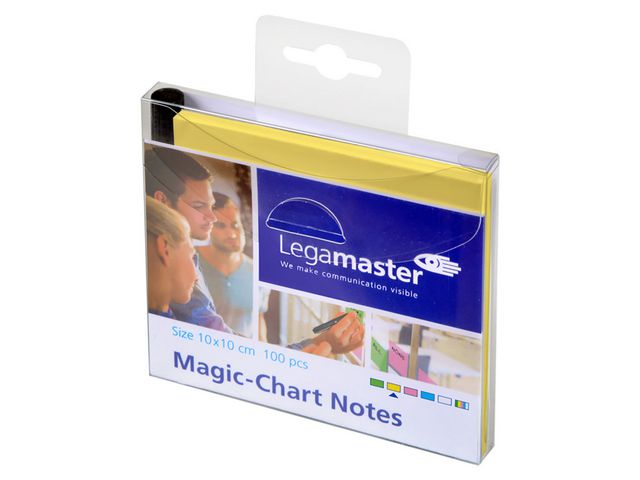 Magic-Chart notes 10x10 geel/pk100
