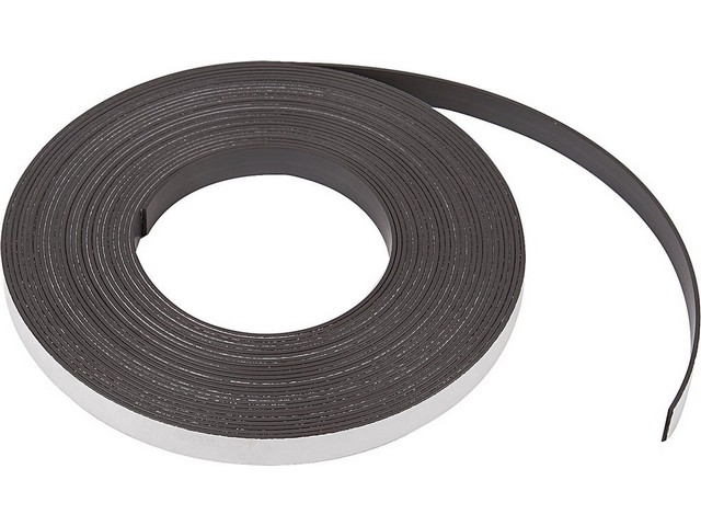 Magneetband 12,5x1,5mm zelfklevend/rl10m
