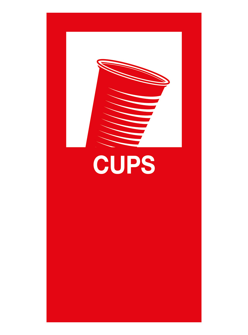 Magneetsticker Cups
