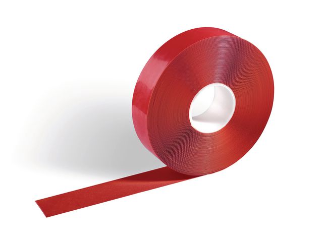 Markeringstape vloer 50mmx1,2mmx30m rood