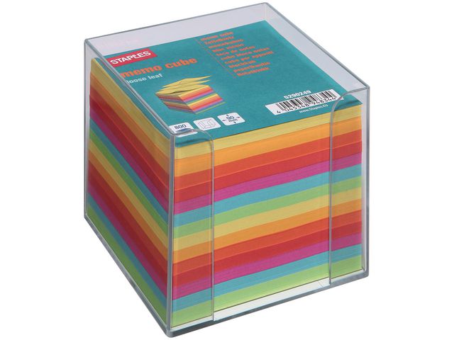 Memobakje SPLS kubus met blok gekleurd