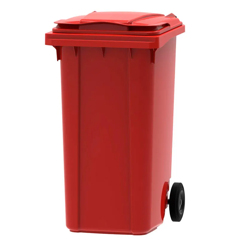 Mini-container 240 ltr in kleur rood