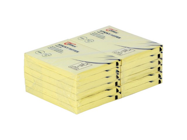 Notitieblok OC 76x101mm pastel geel
