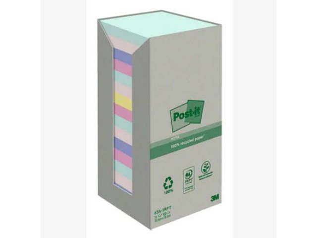 Notitieblok Recycled 76x76/pk16