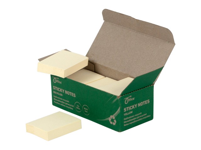 Notitieblok recycled OC 38x51 geel/pk12