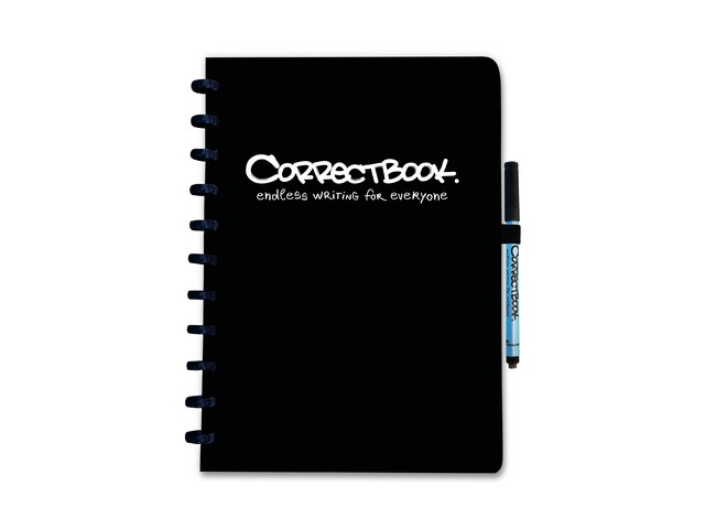Notitieboek Correctbook A4 lijn zwart