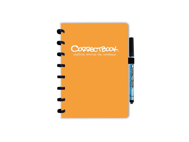 Notitieboek Correctbook A5 lijn oranje