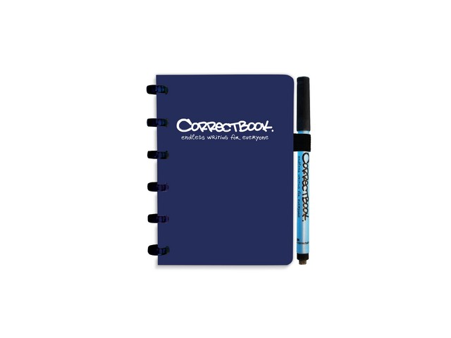 Notitieboek Correctbook A6 lijn blauw