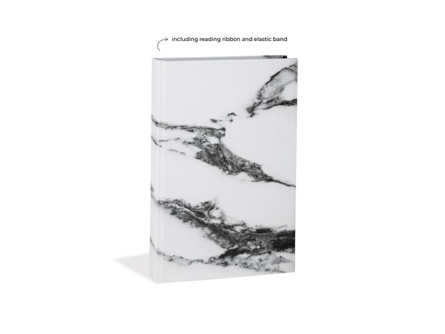 Notitieboek Rockbook hard marmer wit