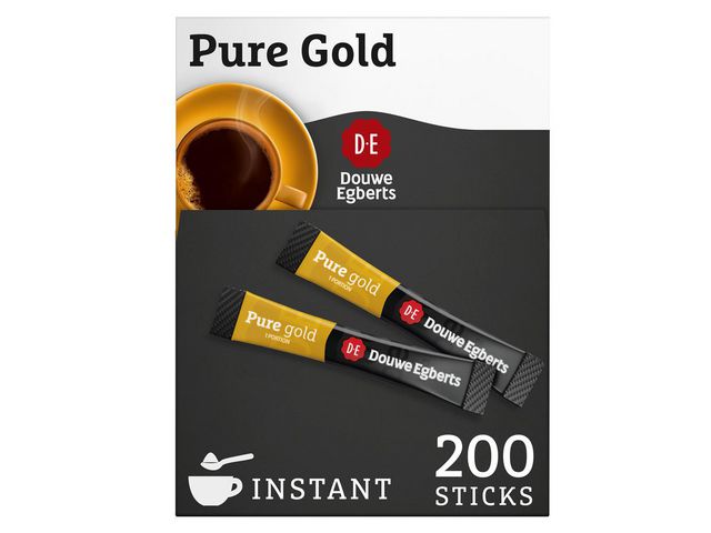 Oploskoffie DE pure gold sticks/pk 200