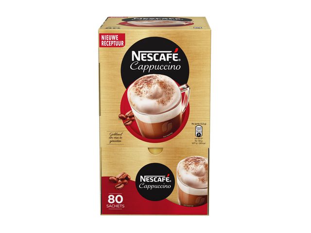 Oploskoffie Nescafe cappuccino 12g/pk80