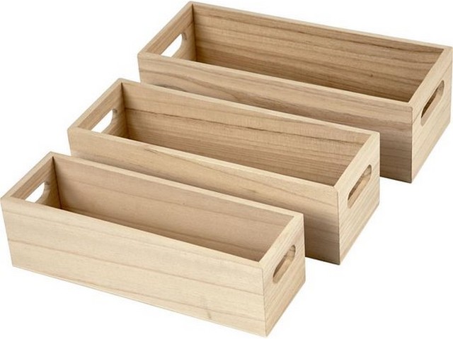 Opslagkrat H6,5-7,5cm L22+23,5+25cm/pk3
