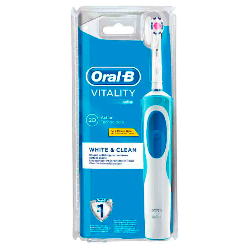 Oral-B Vitality White + Clean oplaadbare elektrische tandenborstel