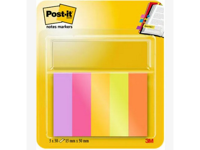 Pagemarker Post-It 15x50mm Energetic/p5
