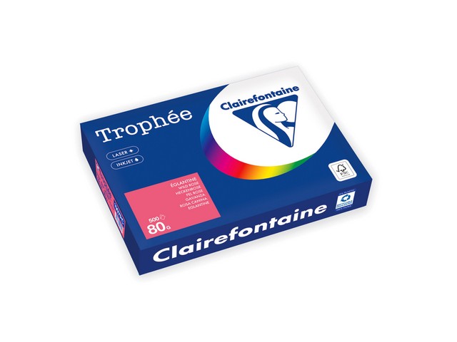 Papier Trophée A4 80g donker roze/pk500v