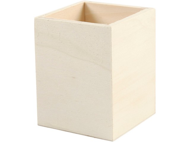 Pennenbakje 7,5x7,5cm H9,5cm triplex