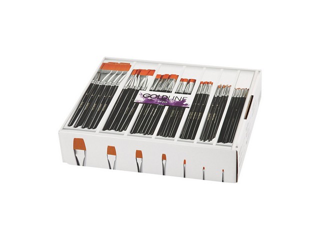Penseel Gold Line plat assorti/ds84