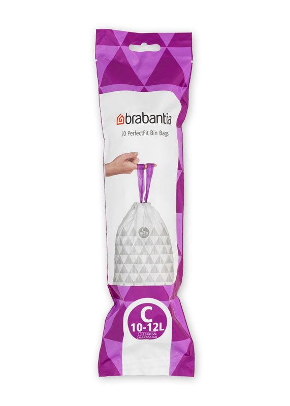 PerfectFit Afvalzak met trekbandsluiting 10-12 liter (C)