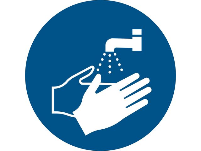Picto Handen wassen verplicht D100mm bl