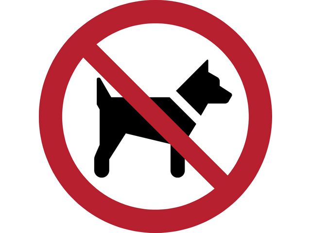 Picto Honden niet toegestaan D200mm rd