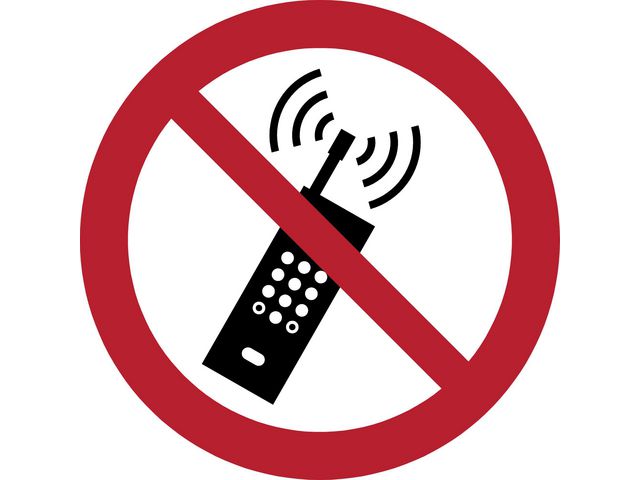 Picto Mobiele telefoon verboden D200 rd