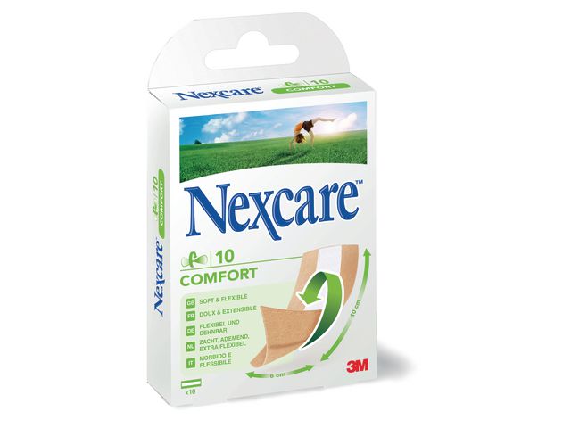 Pleister Nexcare comfortstrips/10x6cm