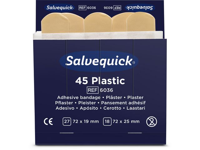 Pleister Salvequick waterproof/ds 6x45
