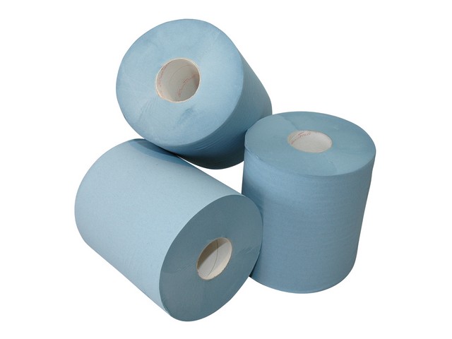 Poetsdoek 1L cel 300m blauw/pk6