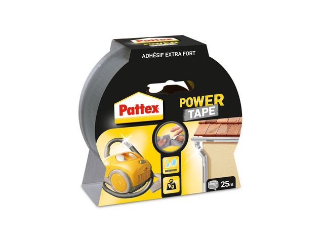 Power tape Pattex 50mmx25m zilver/rl 25m