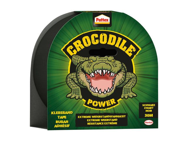 Powertape Pattex Crocodile 30mtr zwart