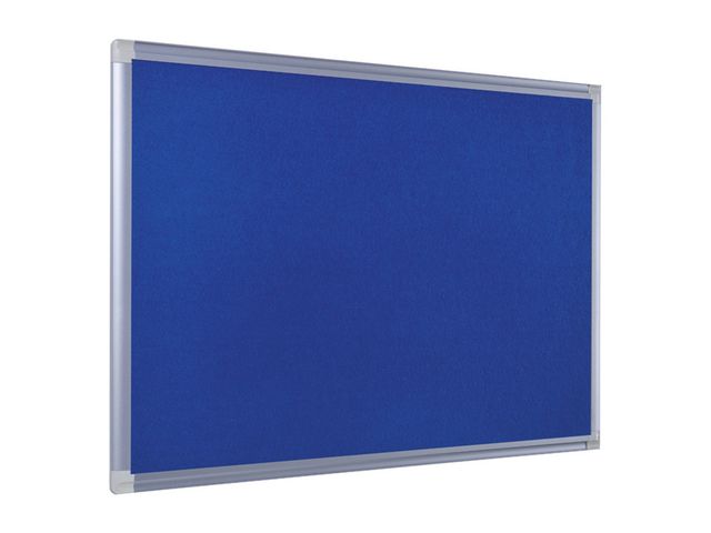 Prikbord Bi-Office 120x90 vilt blauw