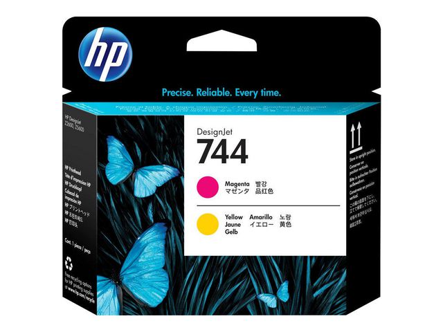 Printkop HP 744 Magenta & Geel