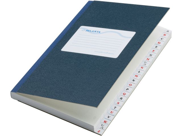 Registerboek 210x165 alfab 200blz bl/pk5