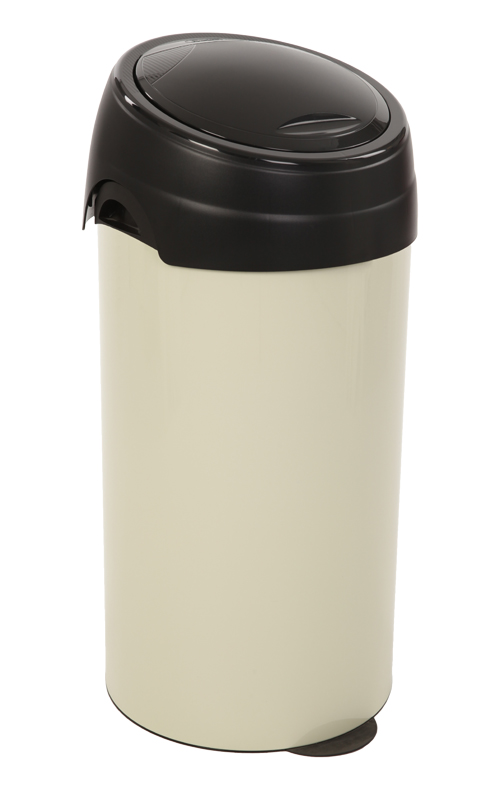 Ronde afvalbak met touchdeksel, 60 ltr