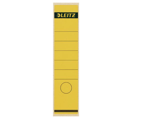 Rugetiket Leitz 1640 lang-breed geel/p10