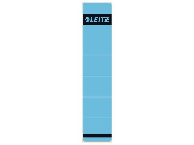 Rugetiket Leitz 1643 kort-smal blauw/p10