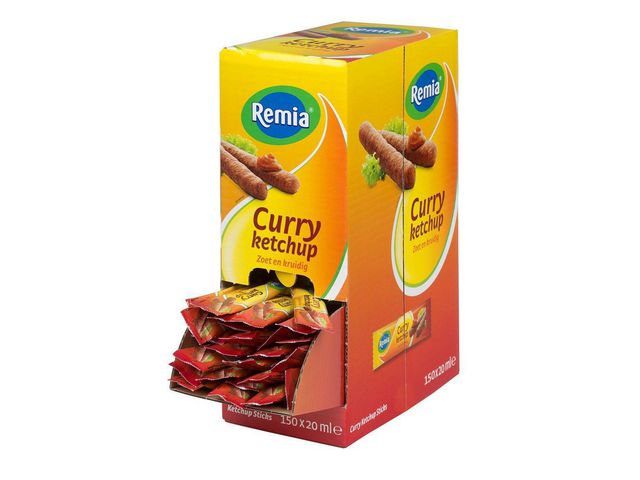Saus Remia curryketchup stick 20ml/ds150