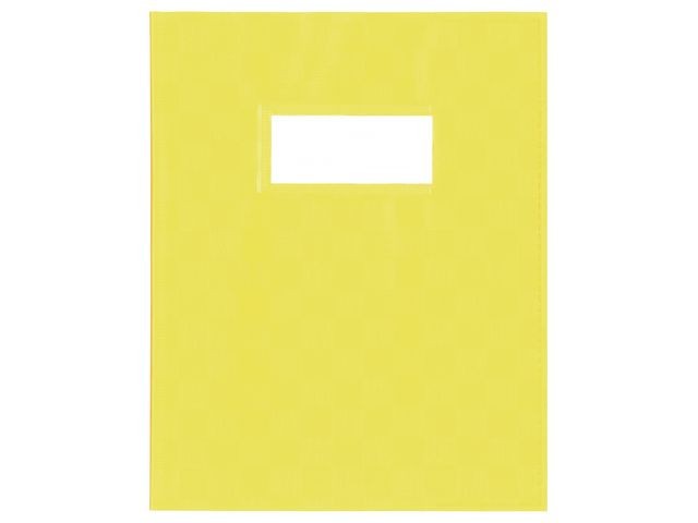 Schriftomslag A4 PP met venster geel