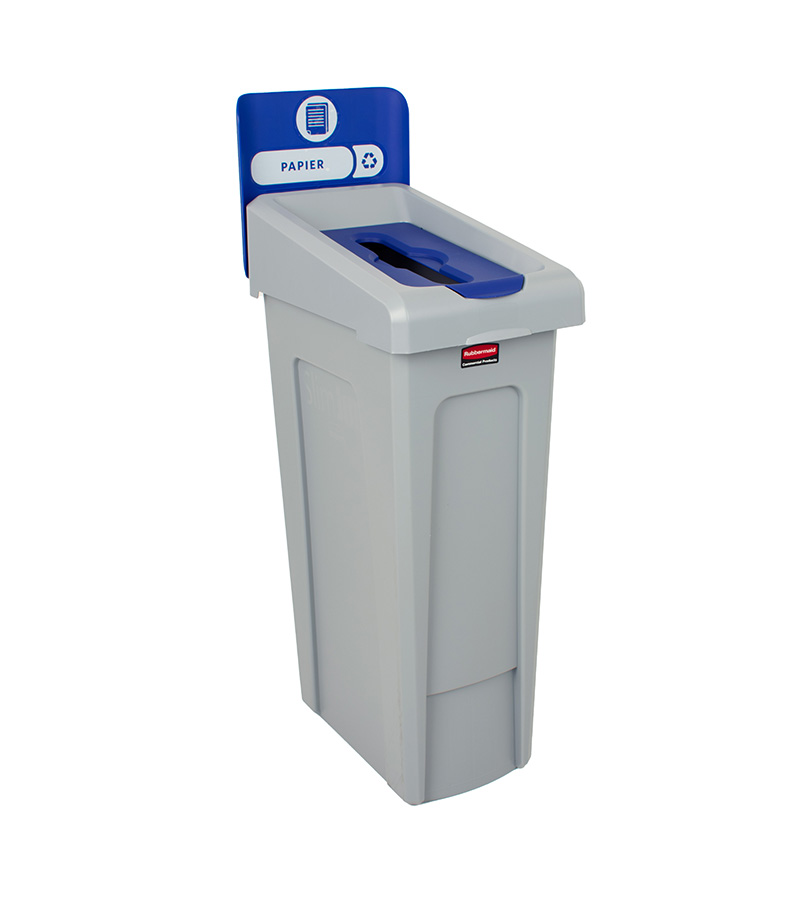 Slim Jim Recyclingstation Papier Inwerpopening, Rubbermaid