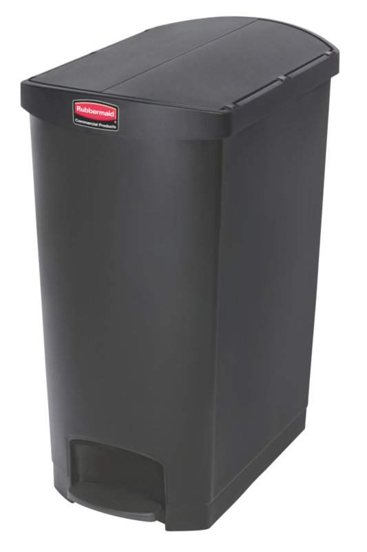 Slim Jim Step On container End Step kunststof 90 ltr, Rubbermaid