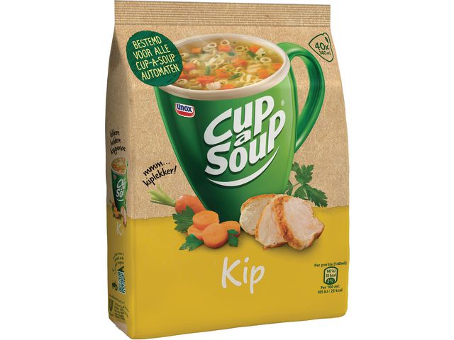 Soep Cup-a-soup kippen 40port/pk 404g