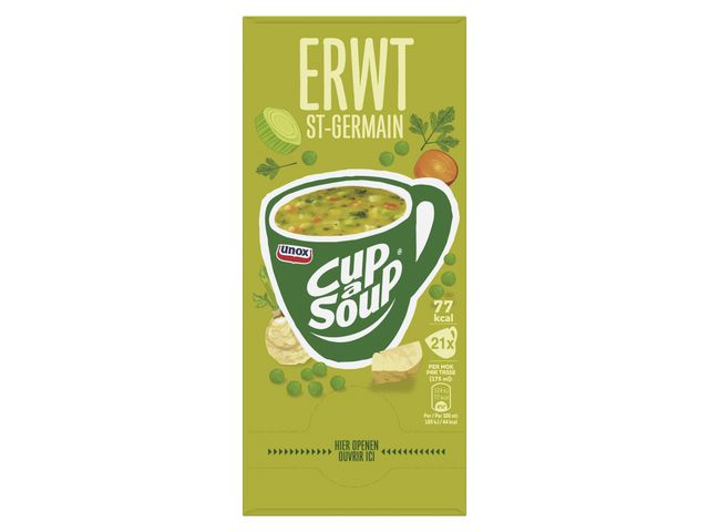 Soep Cup-a-soup Unox erwt/pk21